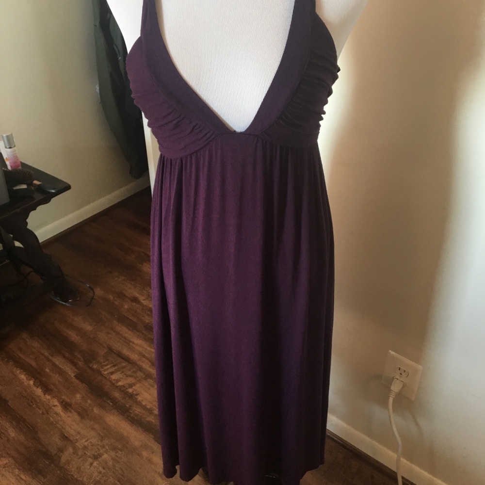 Michael Stars brand purple halter top dress.